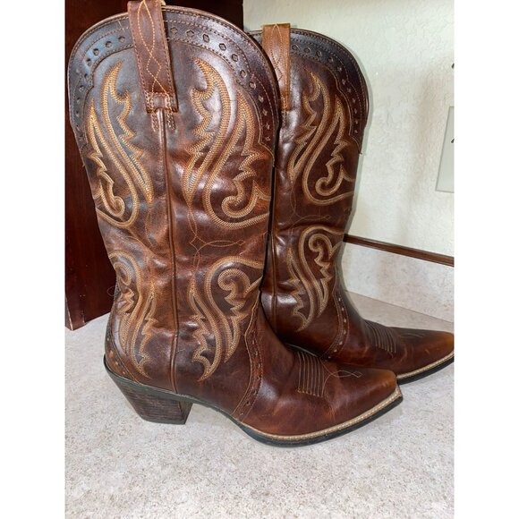 Ariat Womens Heritage J Toe Western Boots Size 10B Brown Leather Embroidered Cow - Picture 13 of 13